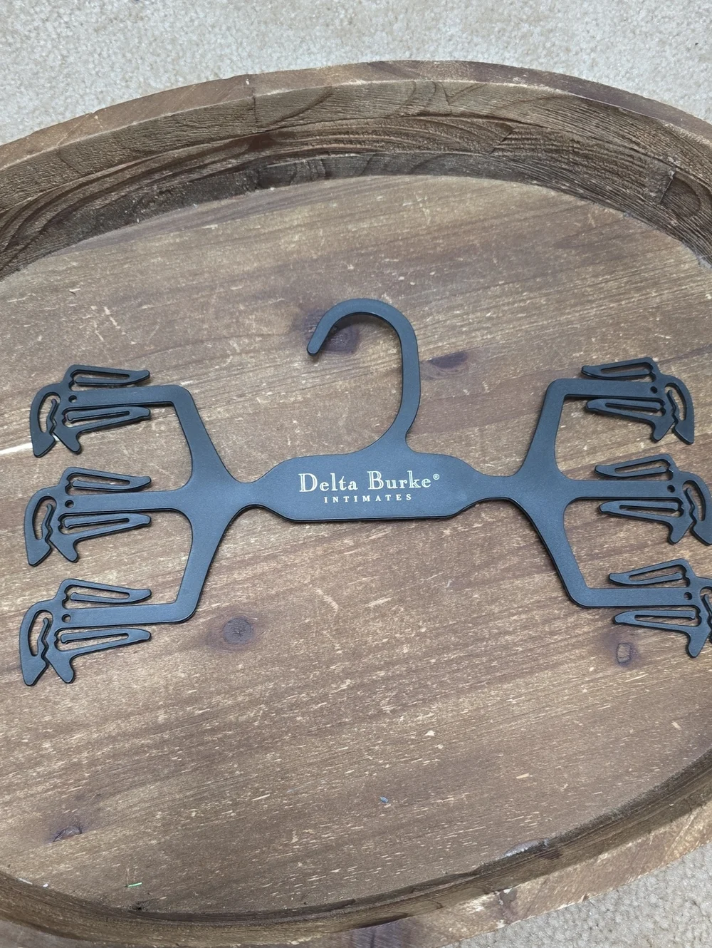Set of Hangers in Black & Clear - Tray Not Included